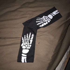 Kids knee high socks skeleton